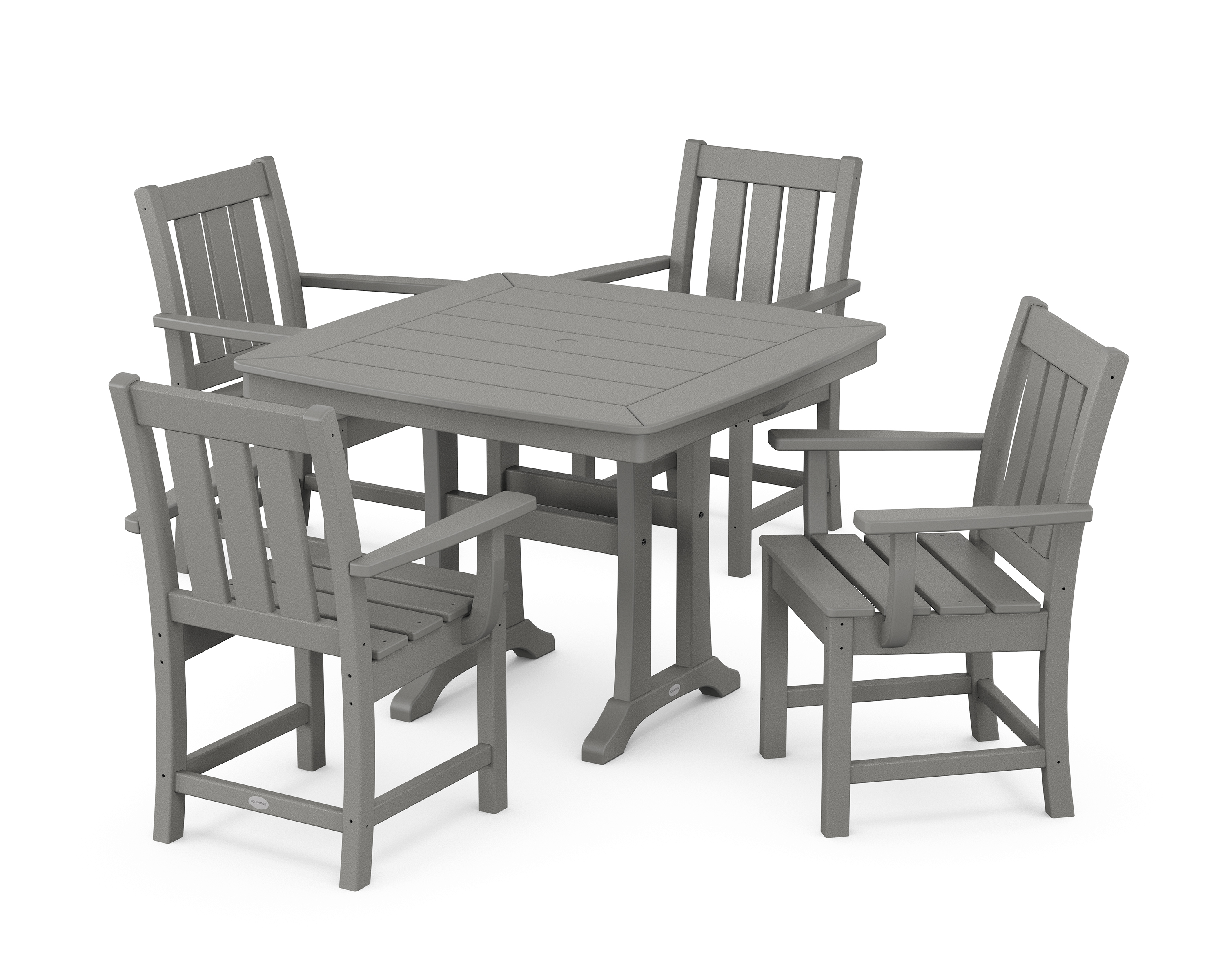 POLYWOOD Oxford 5-Piece Dining Set with Trestle Legs