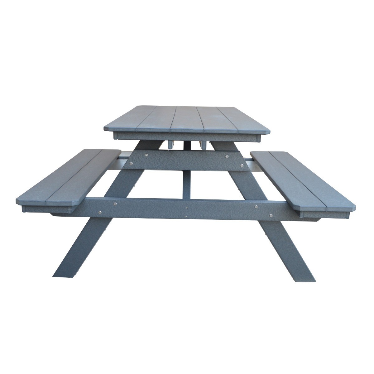 A&L Furniture 5 ft Table w/ Attached Benches