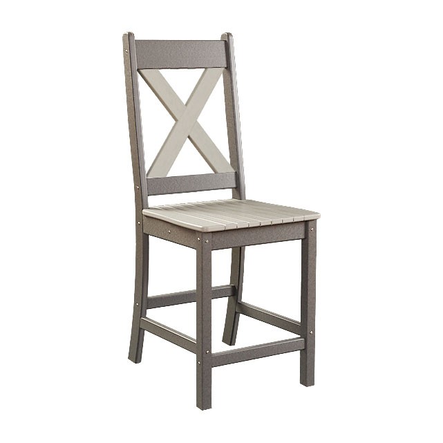 X-Back Poly Balcony Side Chair