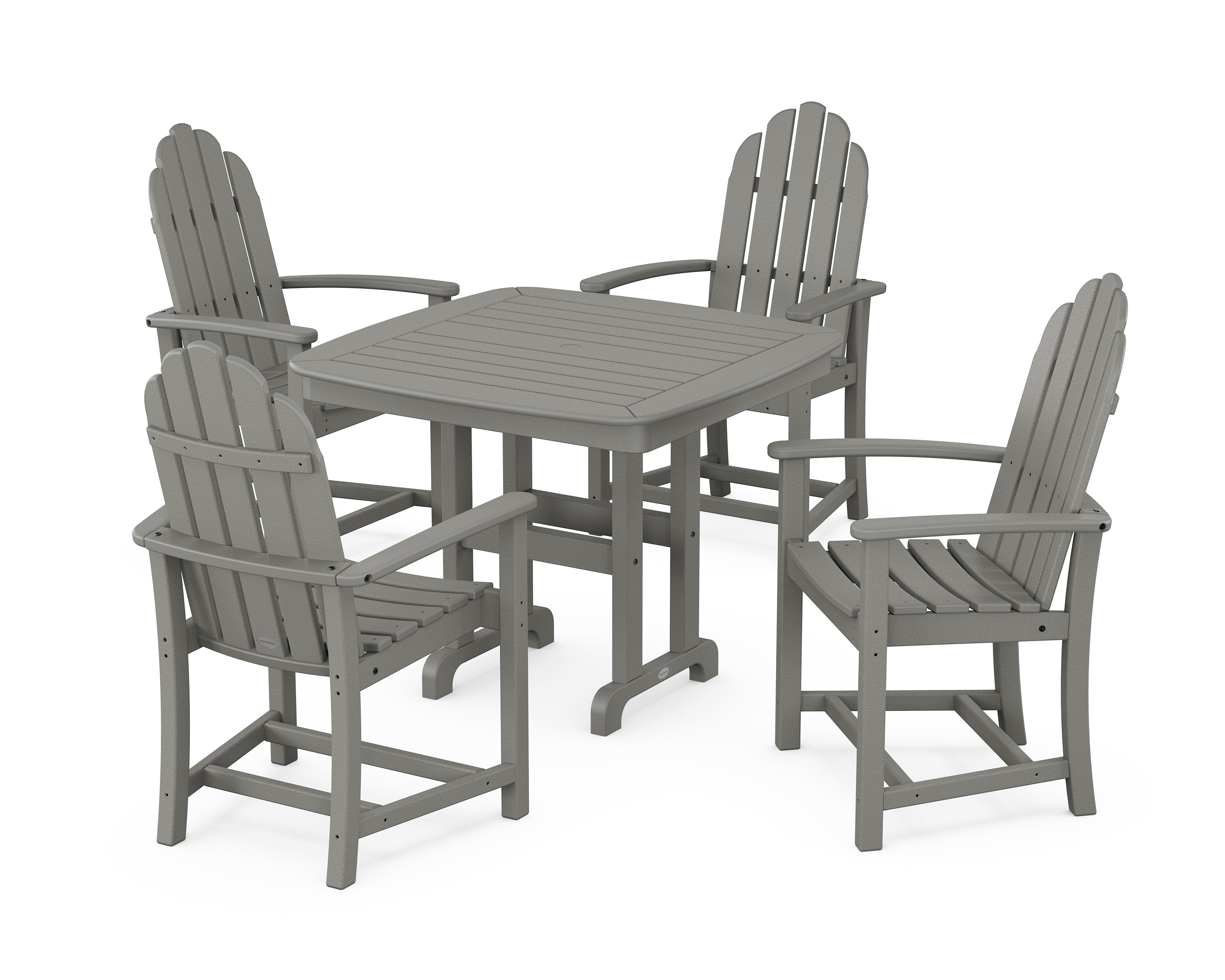 POLYWOOD Classic Adirondack 5-Piece Dining Set