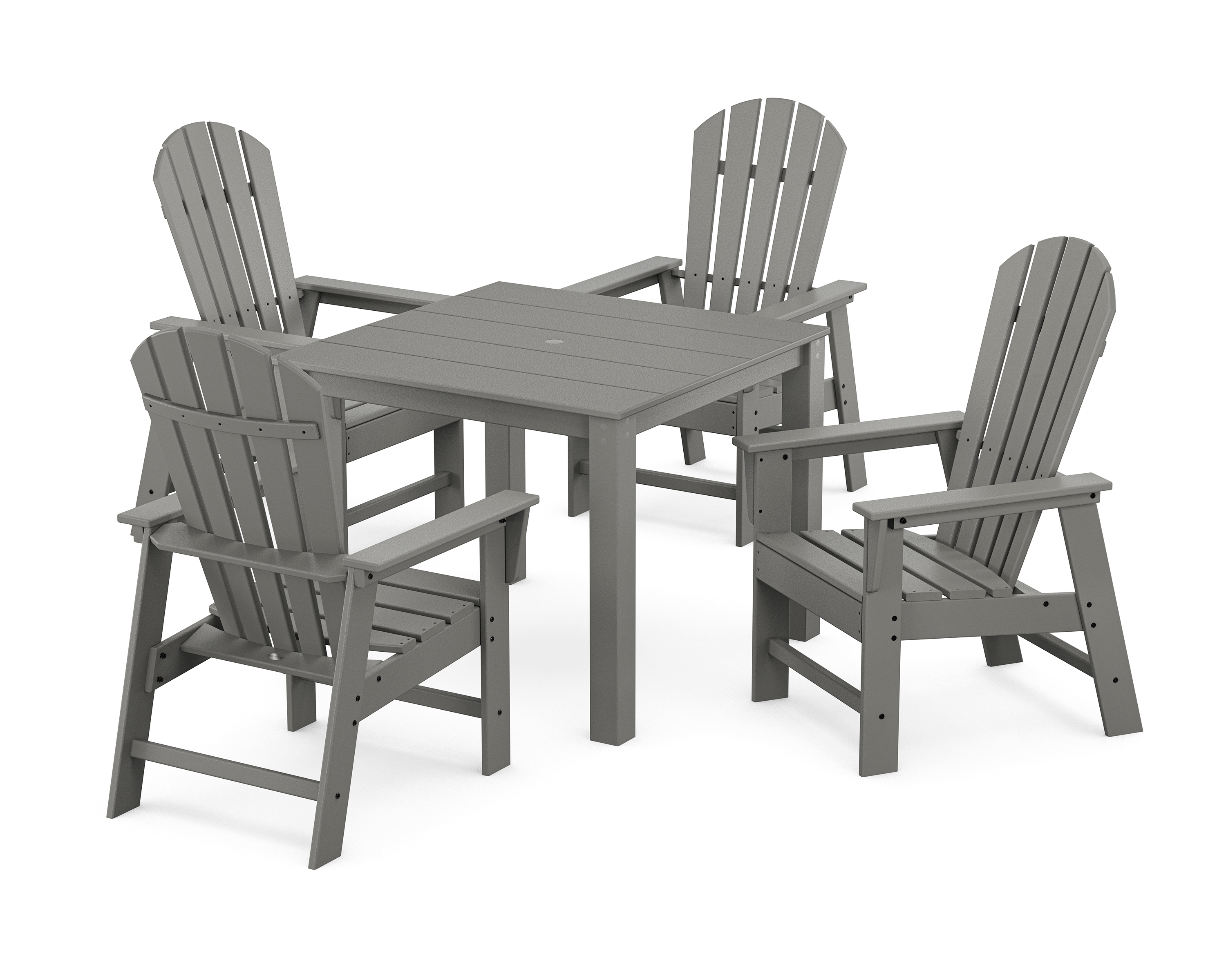 POLYWOOD South Beach Coast 5-Piece Parsons Dining Set