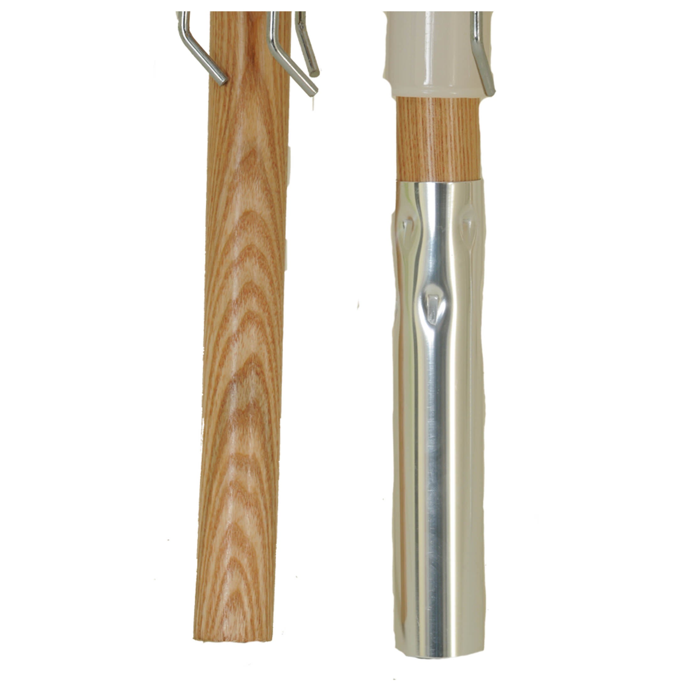 7 1/2 Ft Wooden Beach Umbrella with Steel Ribs & No Button
