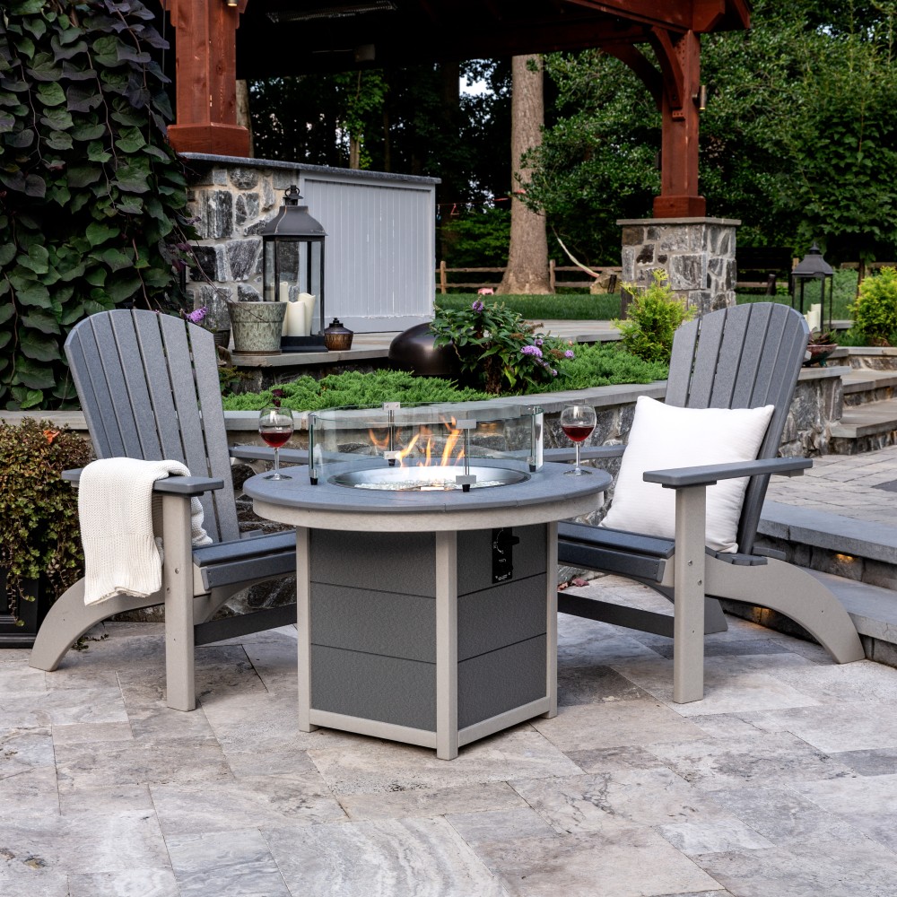 Amish Poly 38 in Round Fire Pit