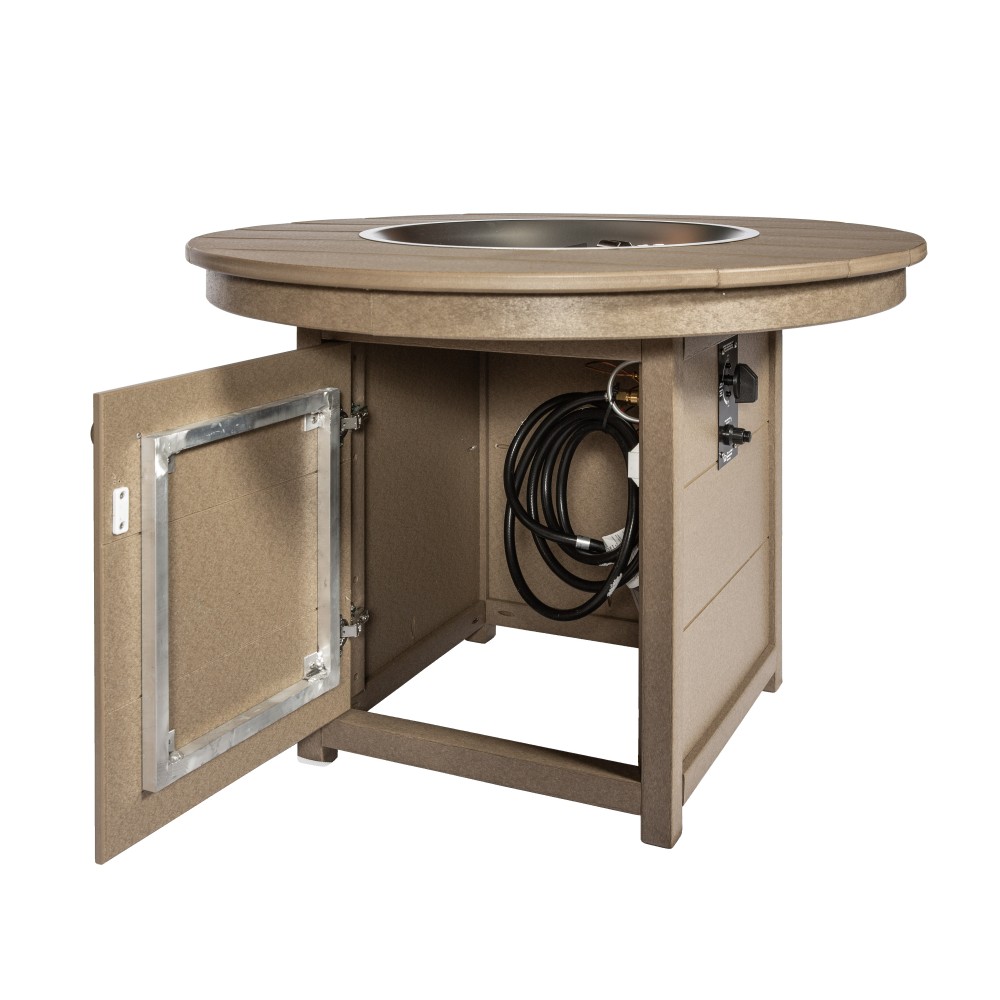Amish Poly 38 in Round Fire Pit