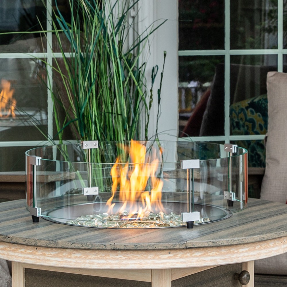 Amish Poly 38 in Round Fire Pit