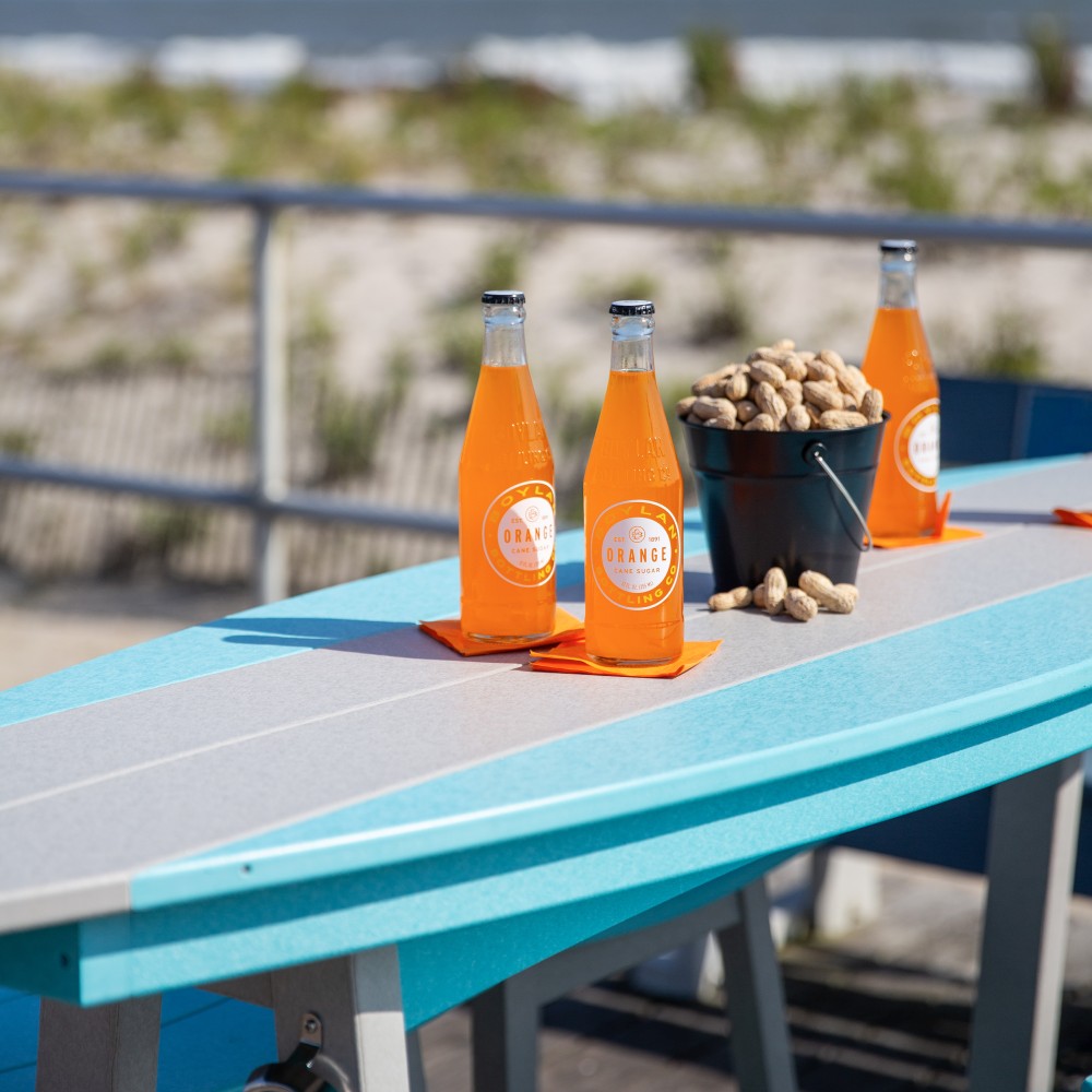 Amish Poly Surf Board Bar Table