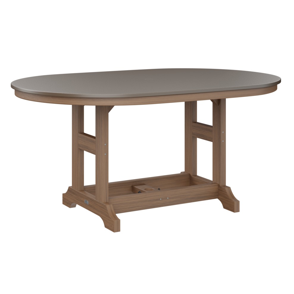 Berlin Gardens Garden Classic Hammered Finish 44 x 64 in Oblong Bar Table