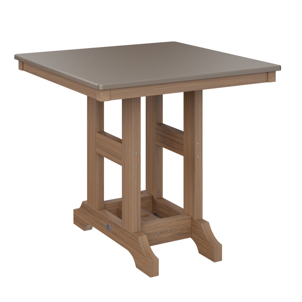 Berlin Gardens Garden Classic Hammered Finish 33 in Square Counter Table