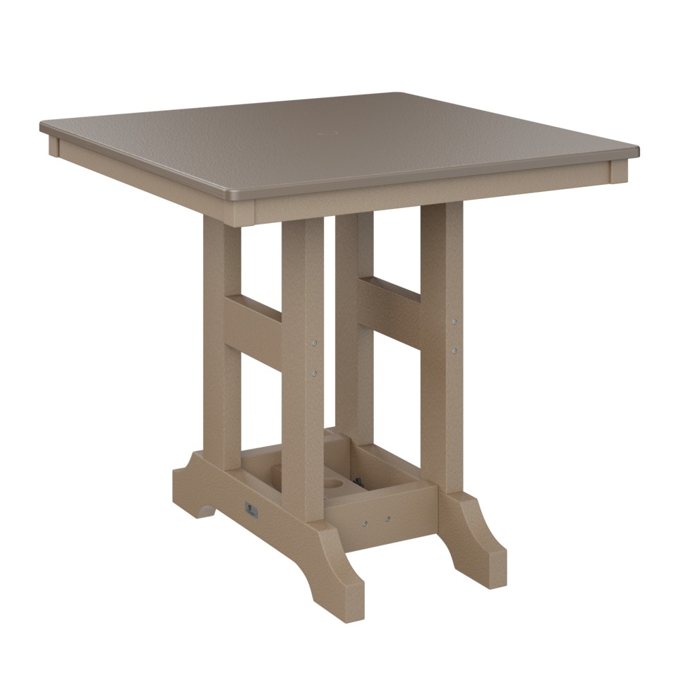 Berlin Gardens Garden Classic Hammered Finish 33 in Square Dining Table