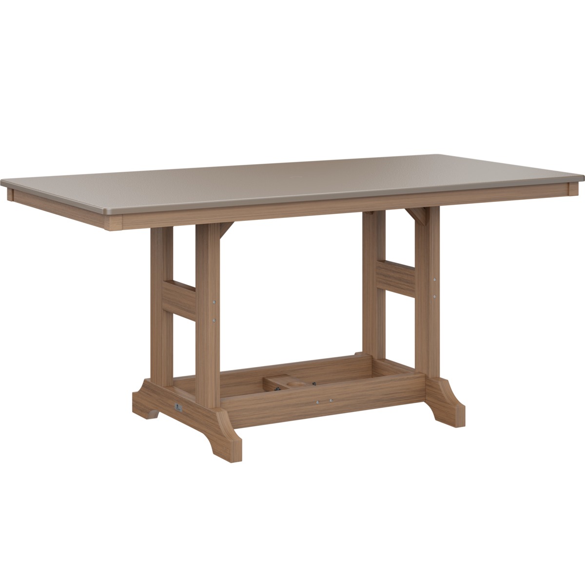 Berlin Gardens Garden Classic Hammered Finish 33 x 66 in Rectangle Counter Table