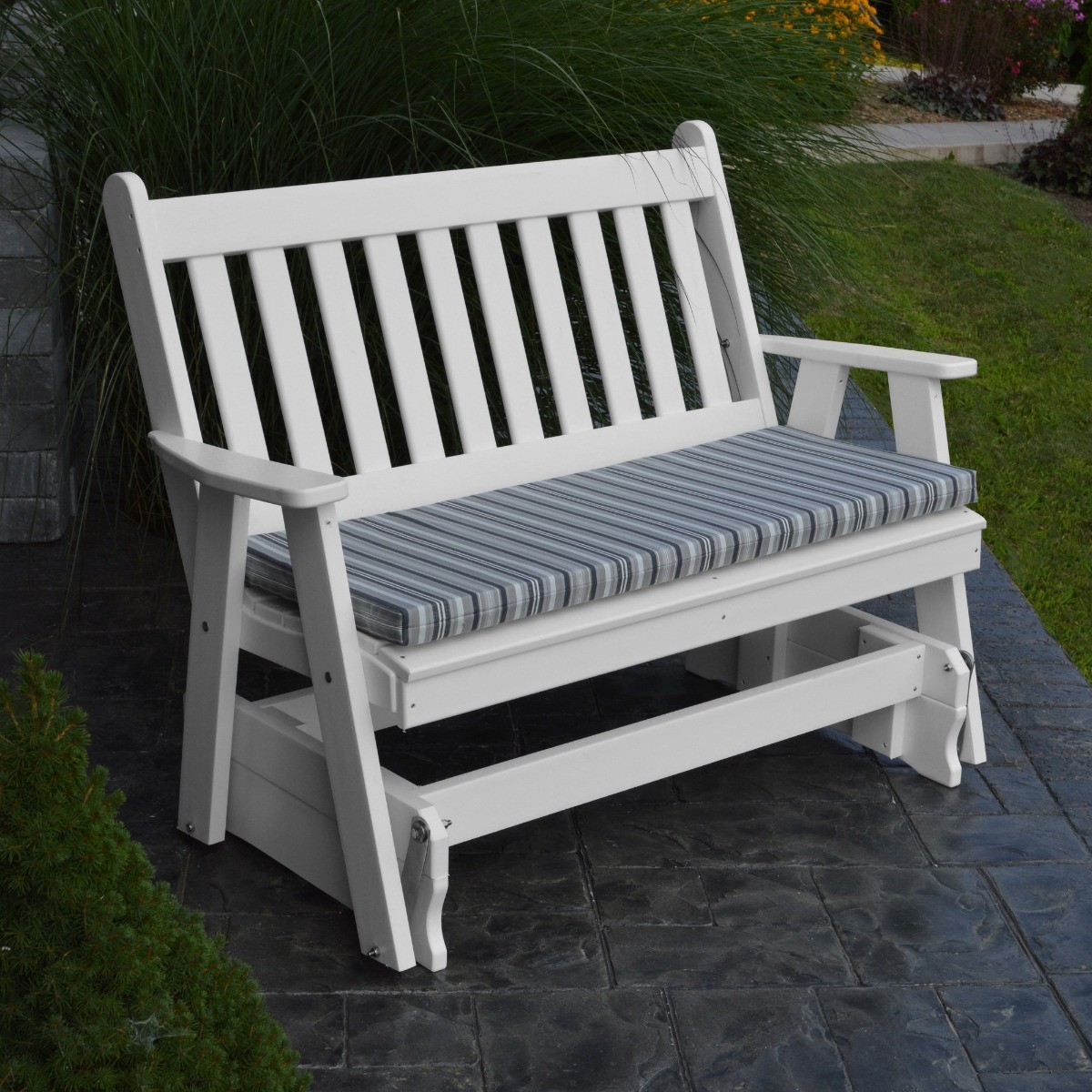 A&L Furniture 4 ft Poly Traditional English Glider