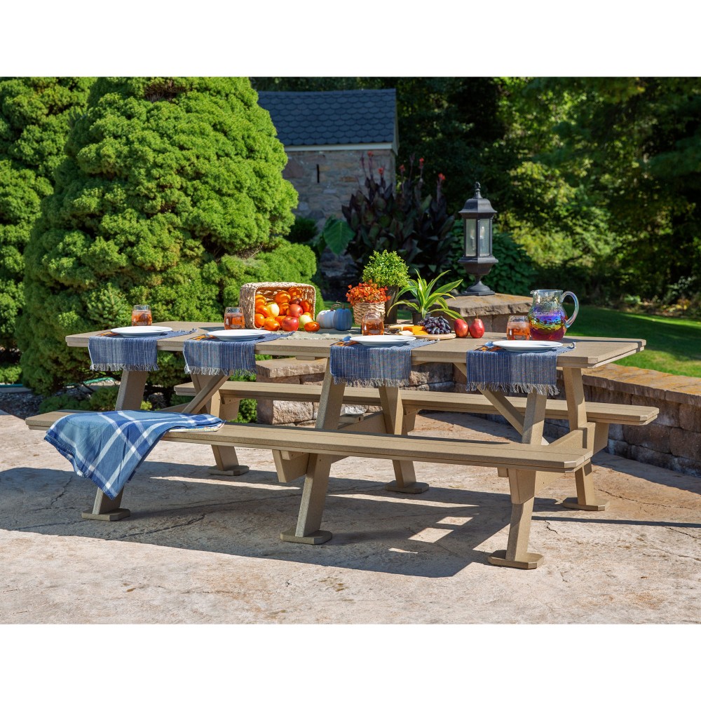 Amish Poly 8 ft Picnic Table