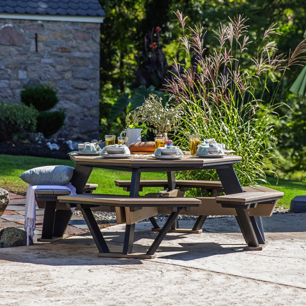 Amish Poly Octagonal Picnic Table