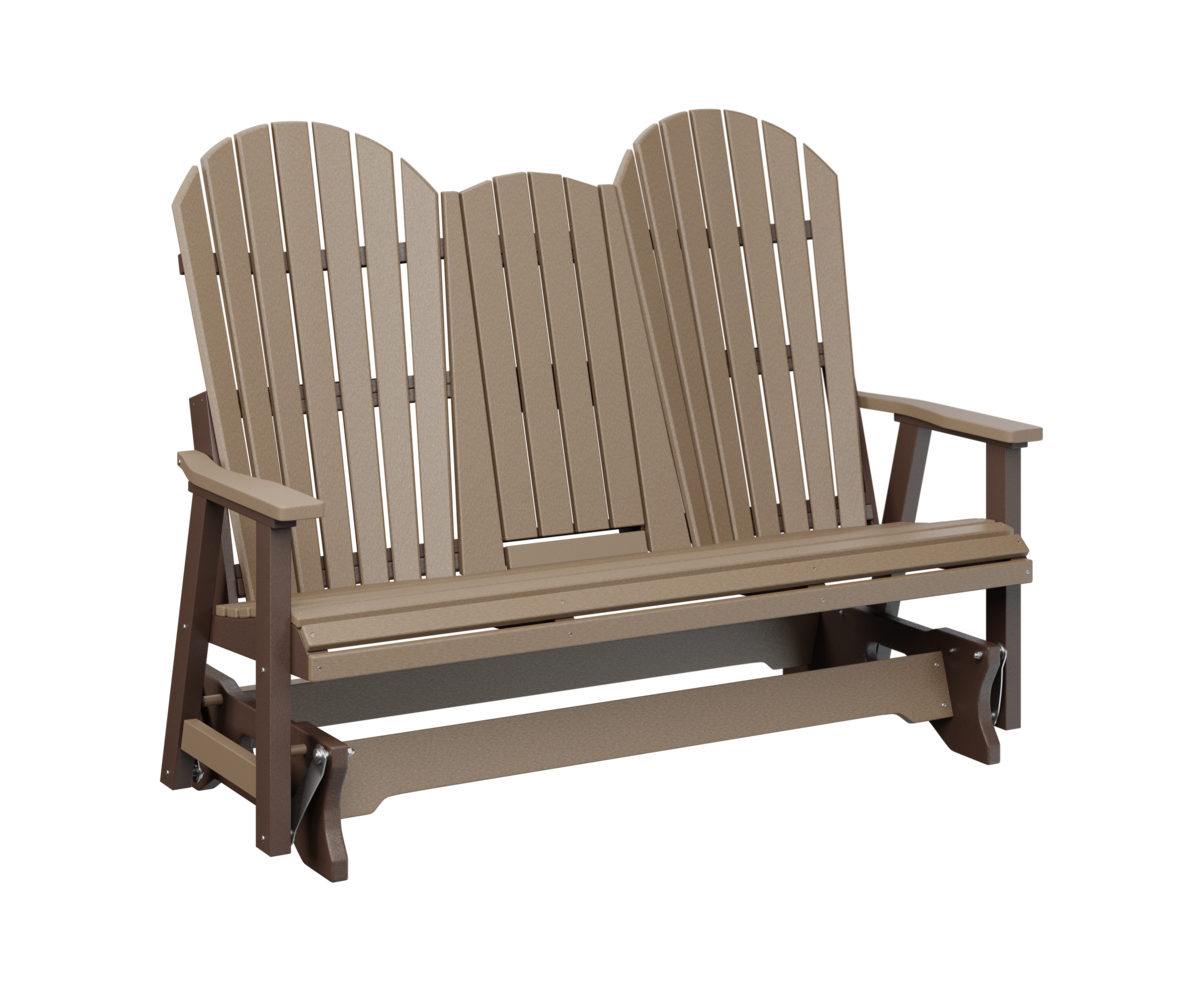 Berlin Gardens Comfo Back Premium 5 ft Three Seat Glider with Console