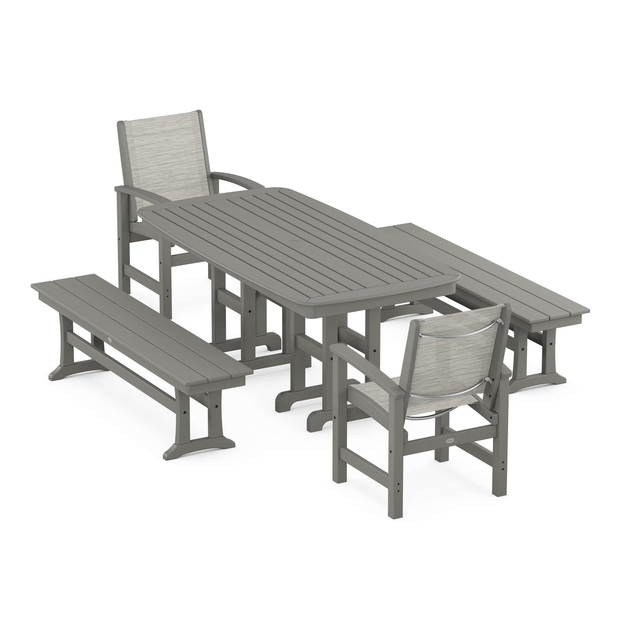 POLYWOOD Coastal 5-Piece Dining Set