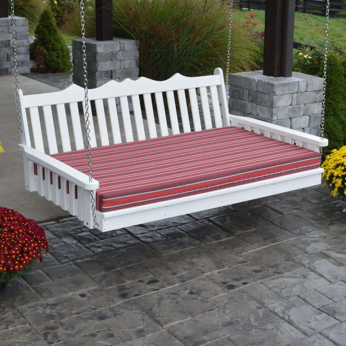 A&L Furniture 6 ft Poly Royal English Swing Bed