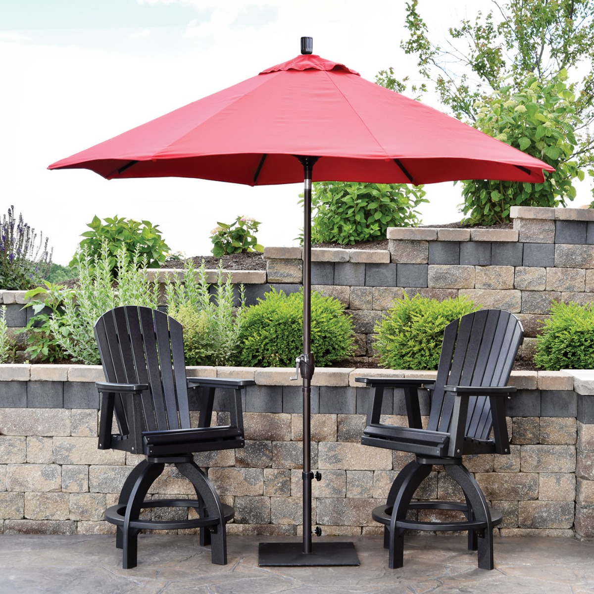 Berlin Gardens 9 ft Aluminum Market Umbrella