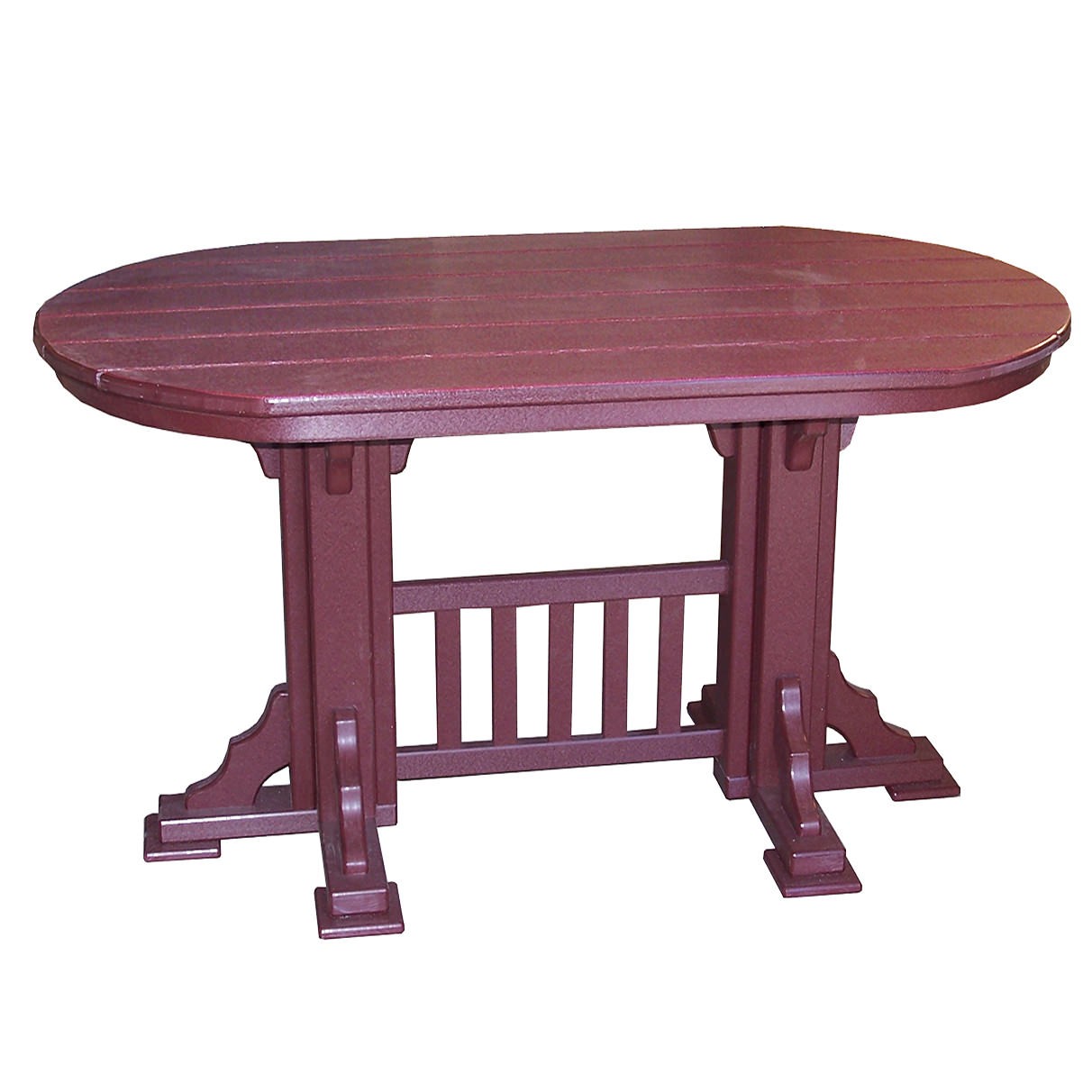 Amish Poly 5' Oval Mission Balcony Table
