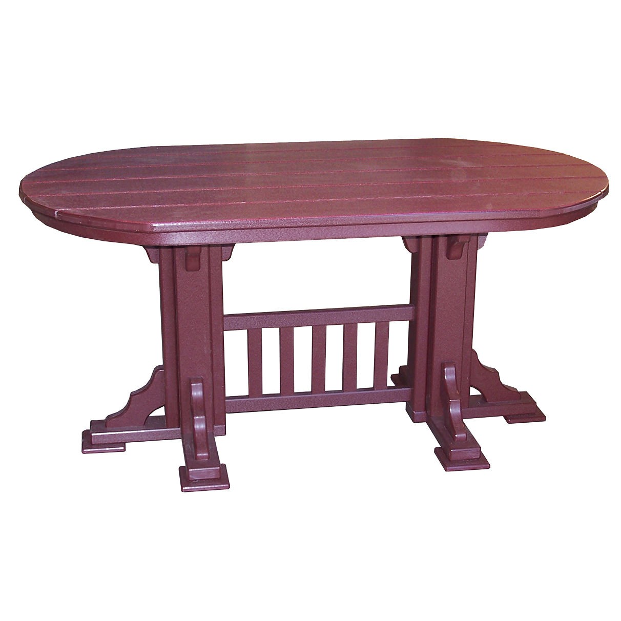 Amish Poly 5' Oval Mission Dining Table