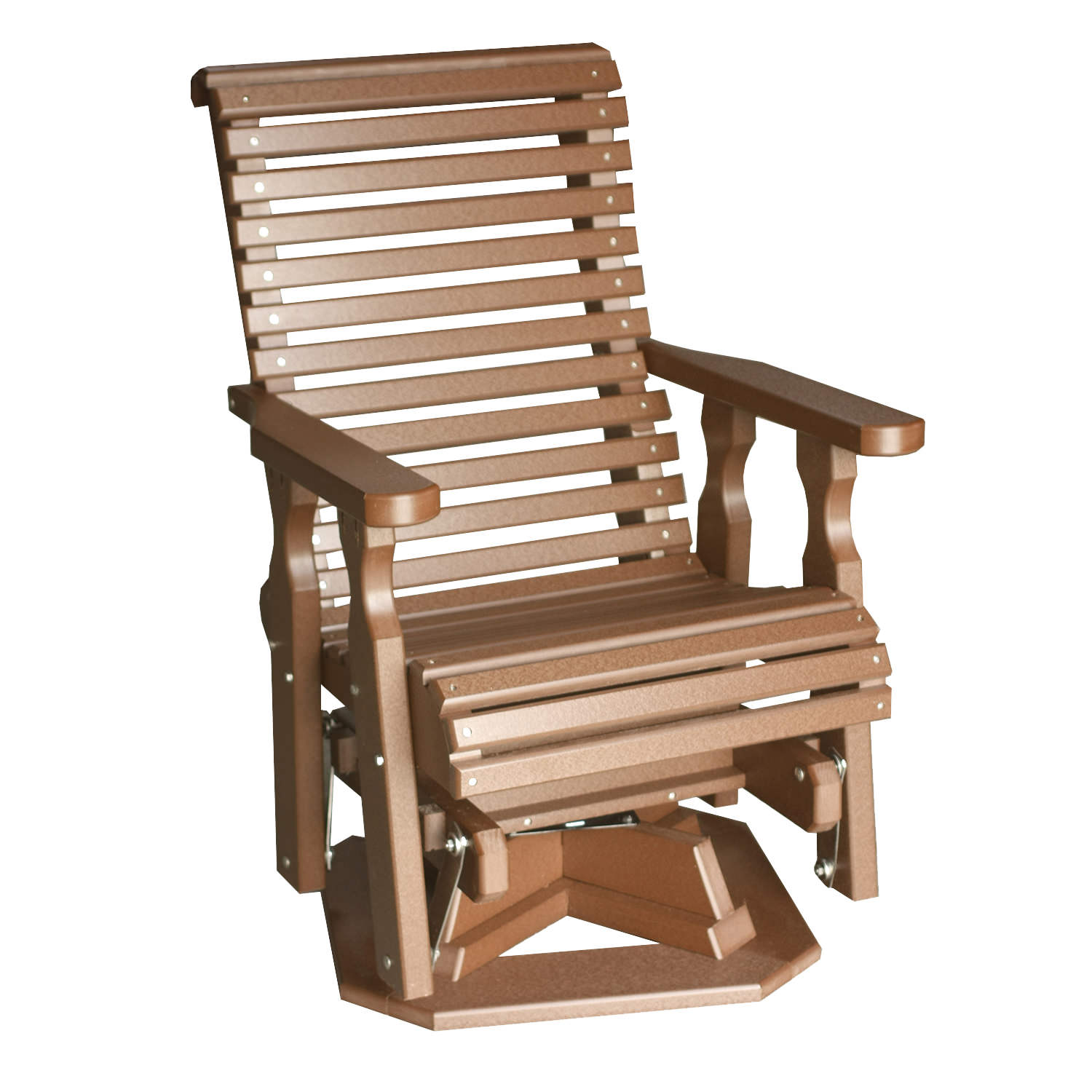 Amish Poly Rollback 22in Swivel Glider
