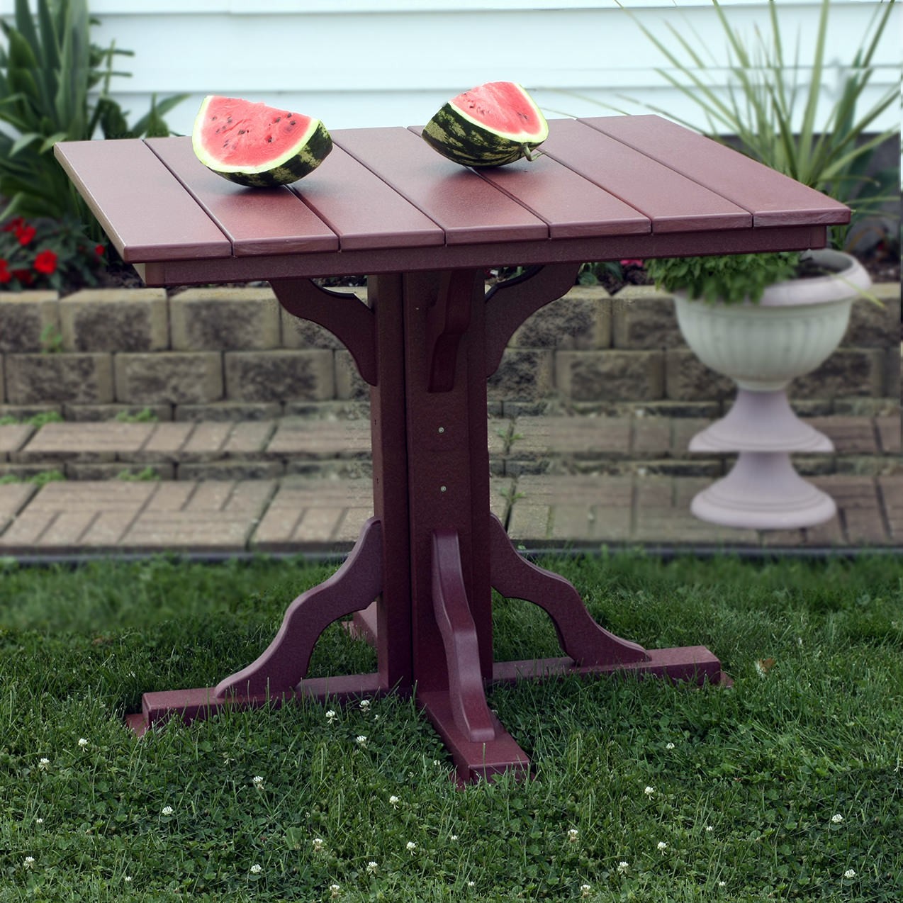 Amish Poly 39in Square Balcony Table
