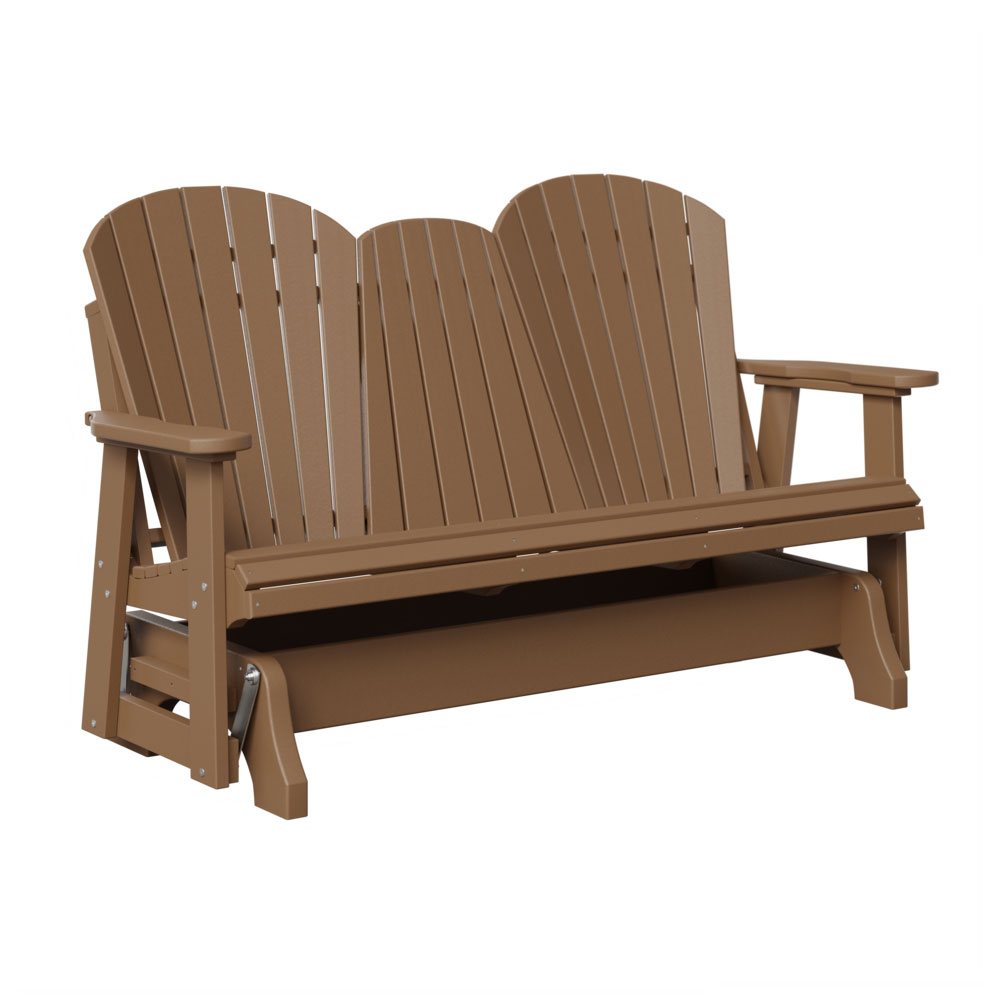 Amish Retreat Classic Height 5′ Classic Glider with Fold Down Tray