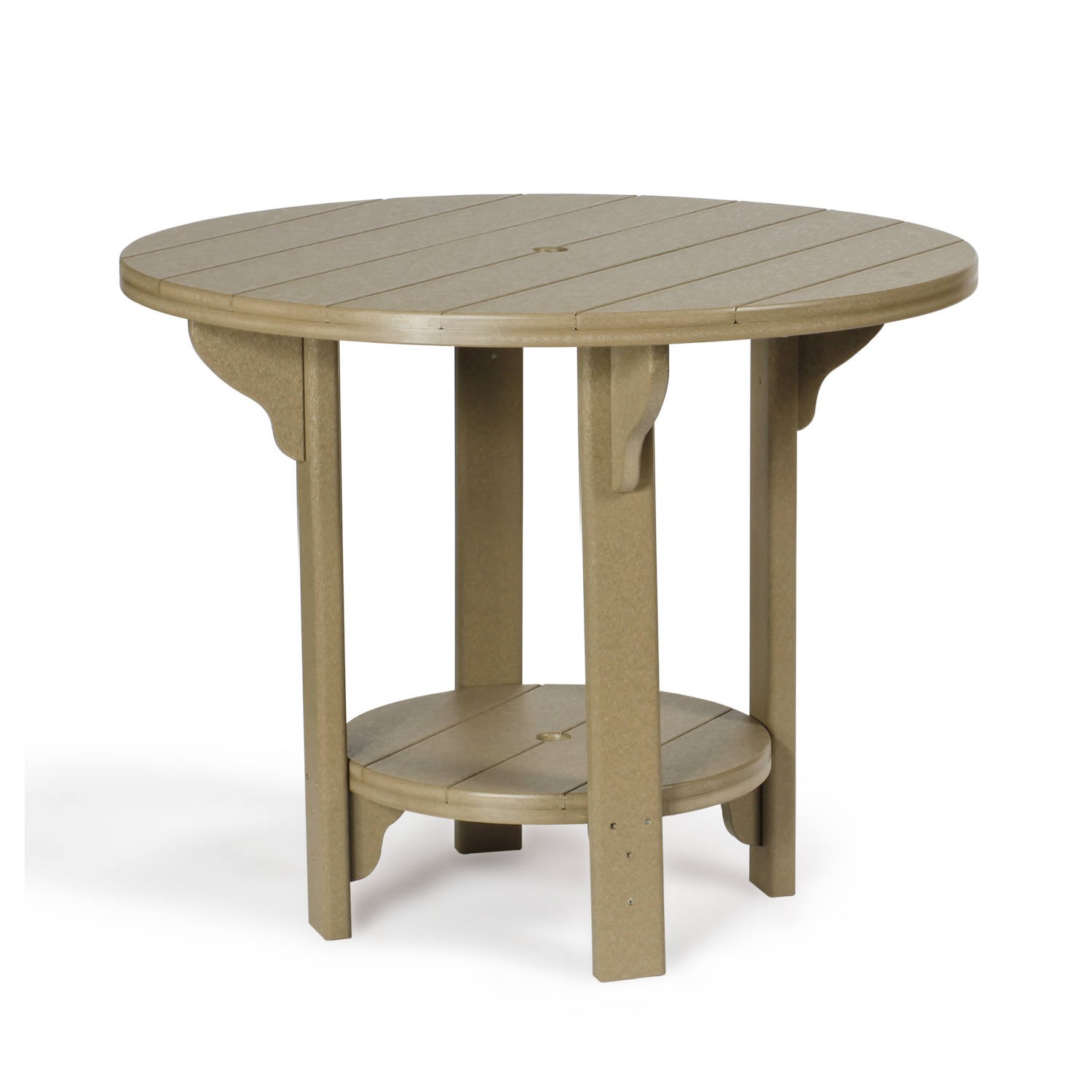 Amish Poly Fanback Bistro 5 pc Swivel Dining Set