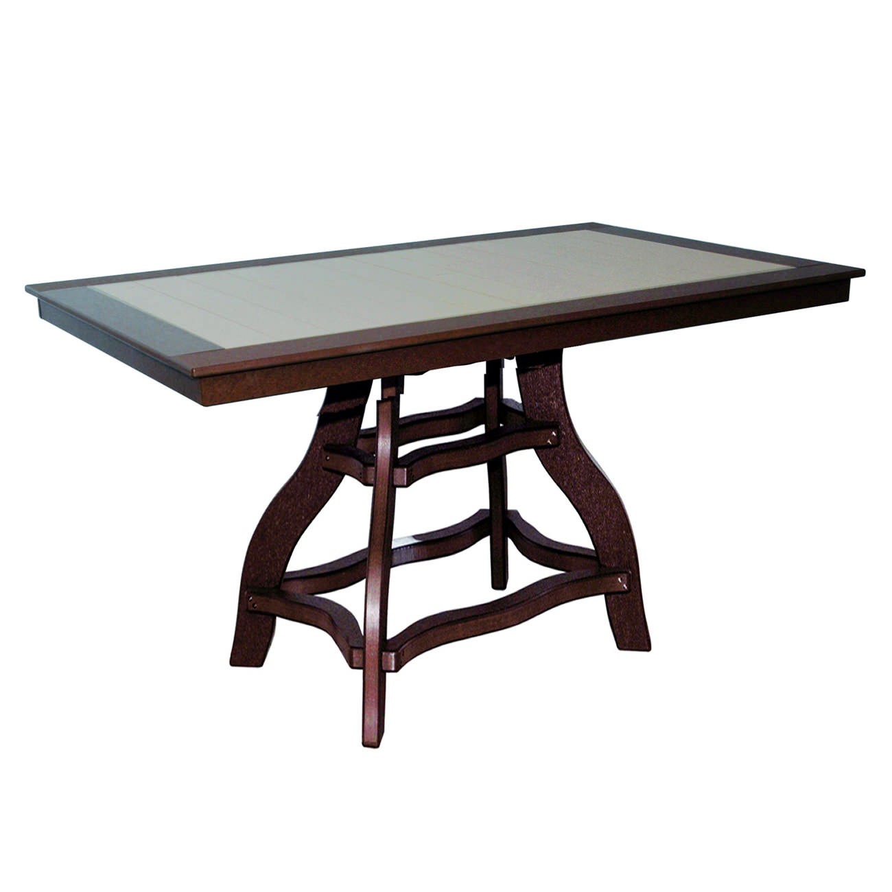 Amish Poly 44 in x 72 in Rectangle Bar Table