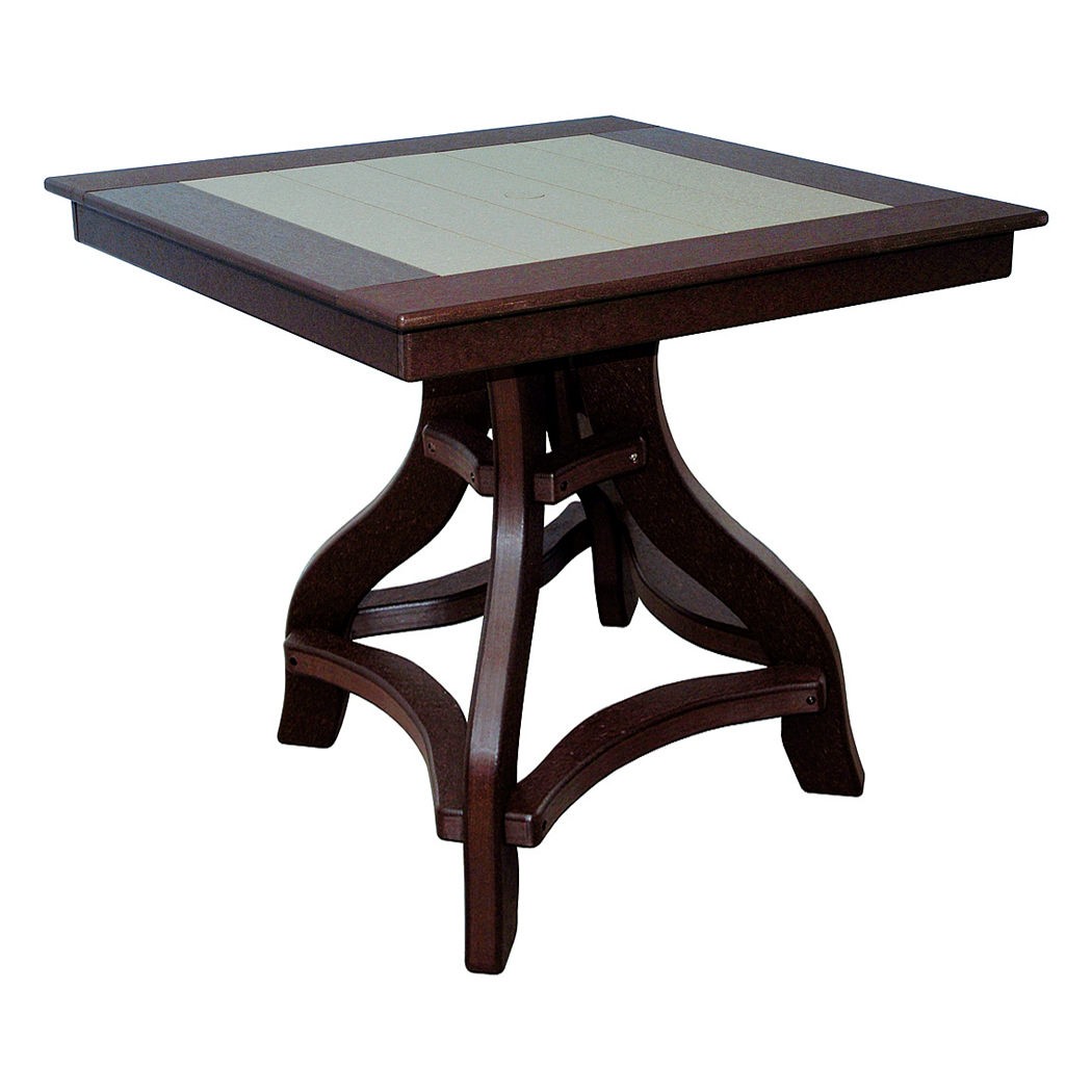 Amish Poly 36 in Square Counter Table