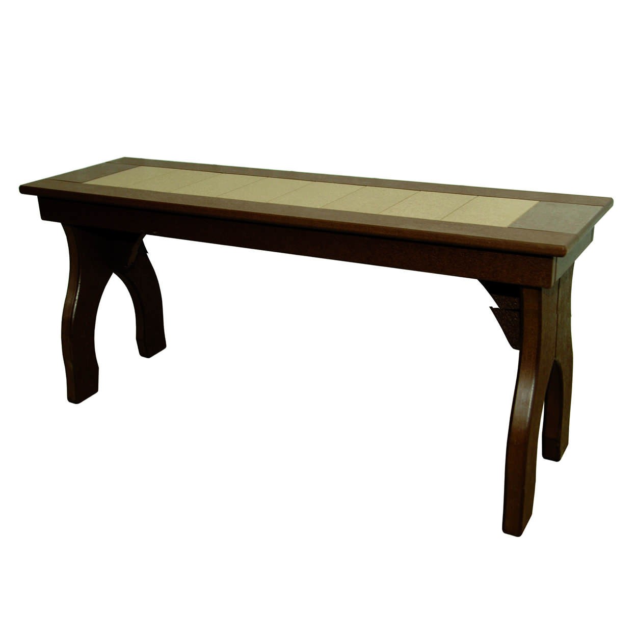 Amish Poly 48 in Backless Counter Bench