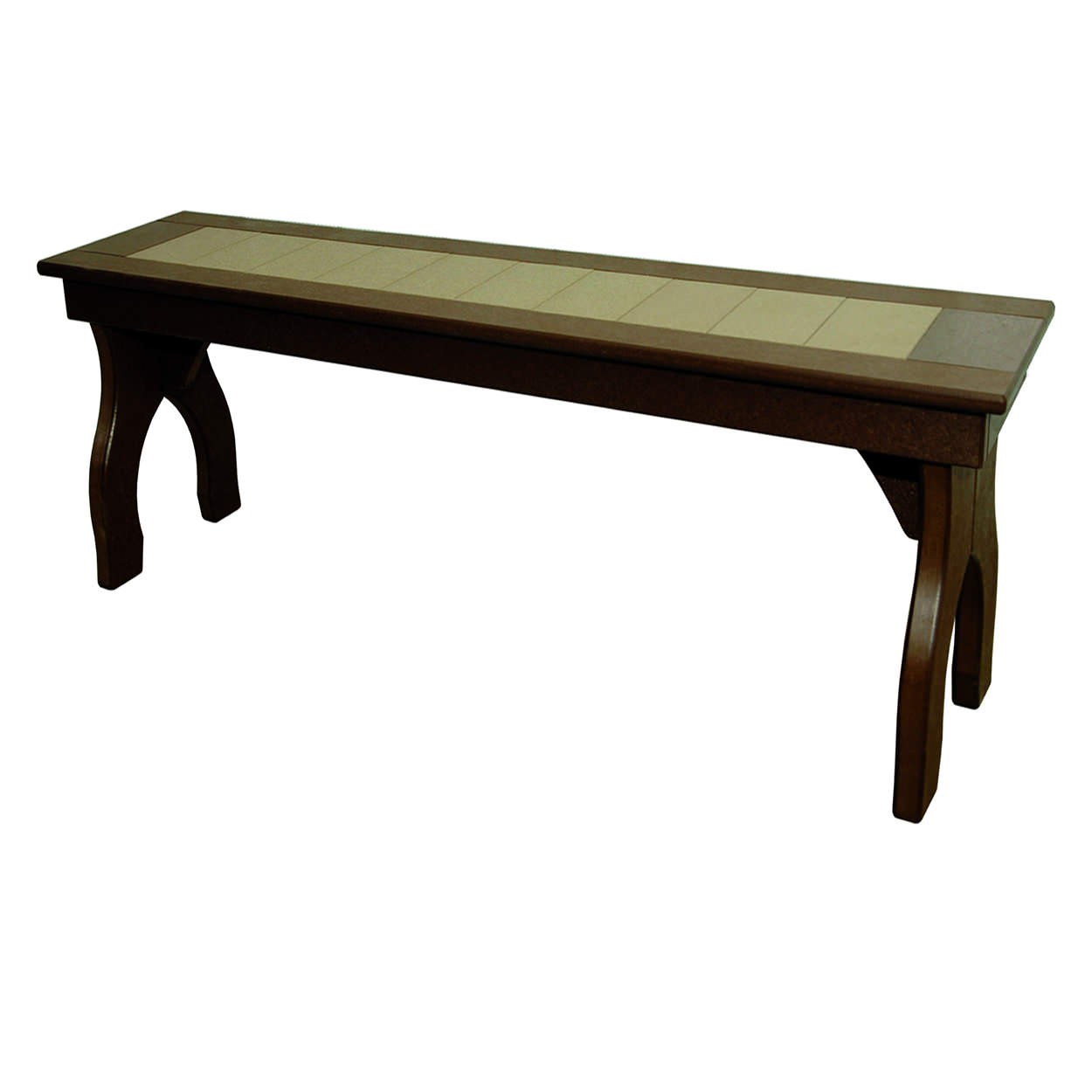 Amish Poly 60 in Backless Counter Bench
