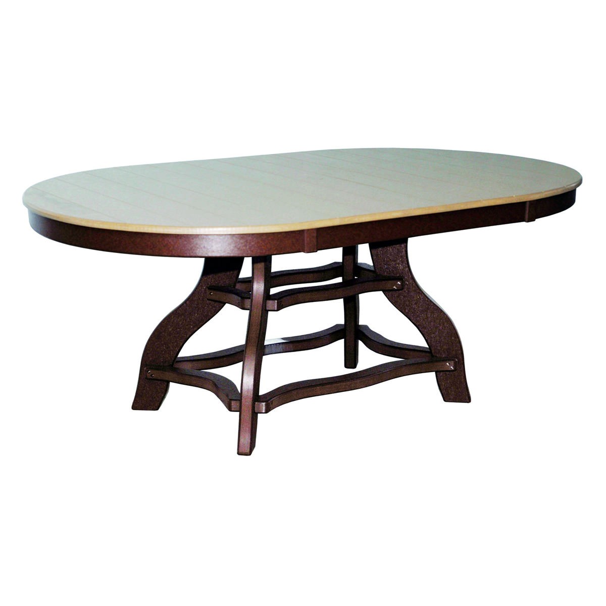 Amish Poly 44 in x 84 in Oval Dining Table