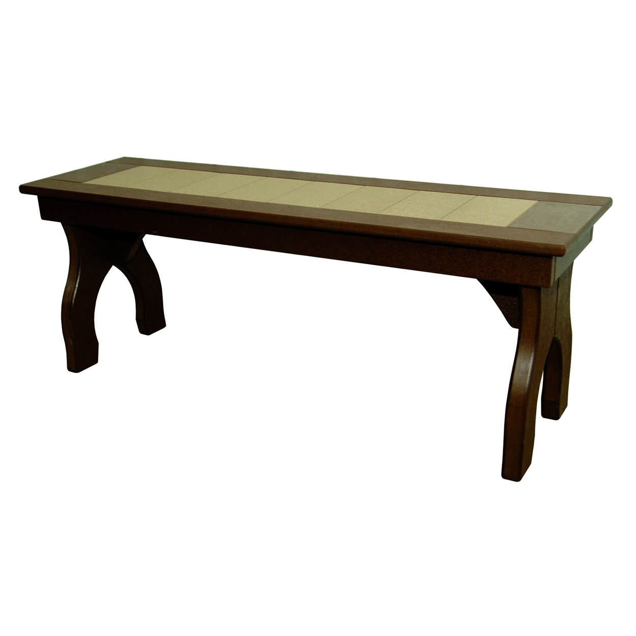 Amish Poly 48 in Backless Dining Bench
