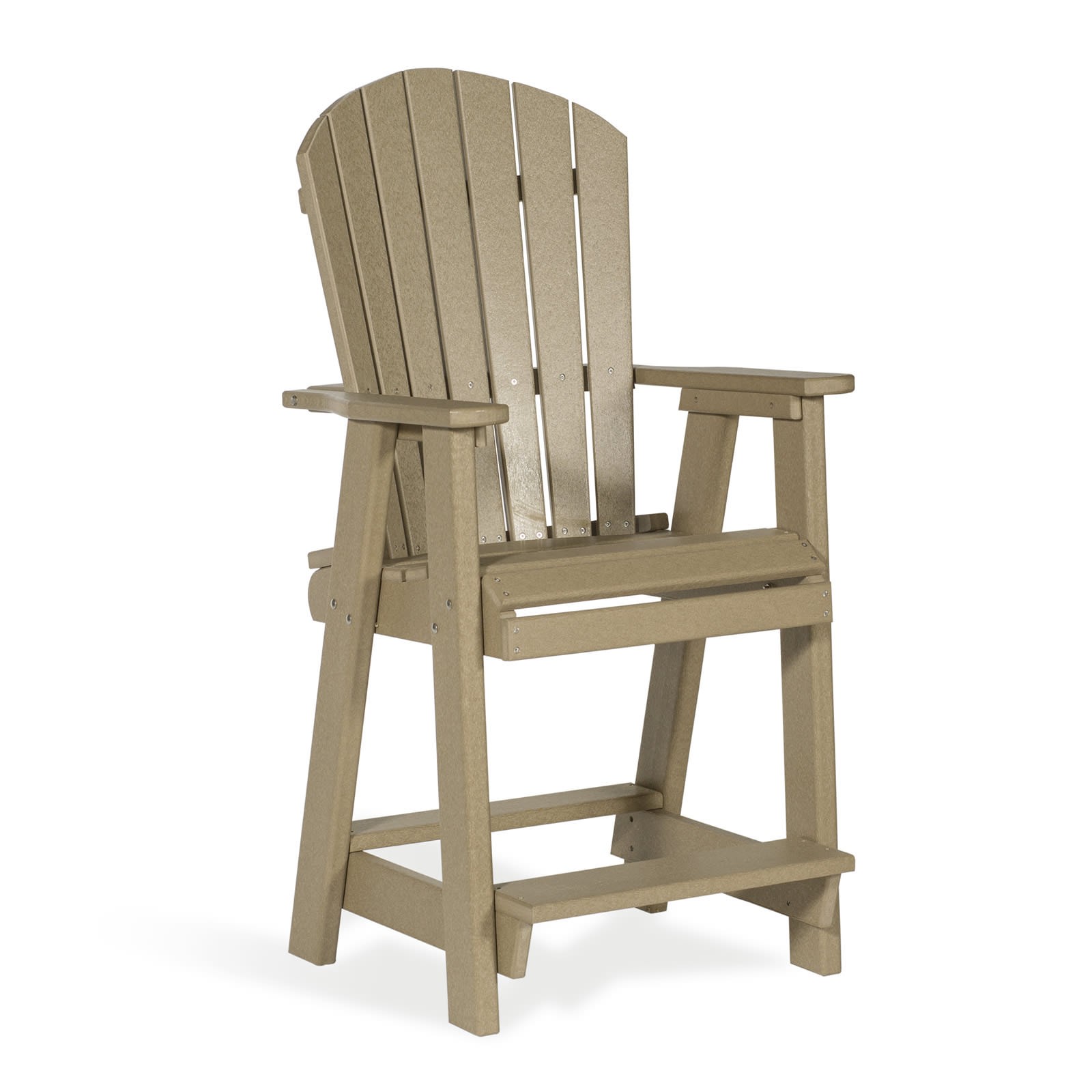 Amish Poly Fanback Balcony 7 pc Bar Set