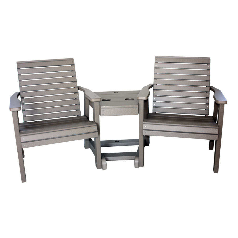 Amish Poly Lowback Settee