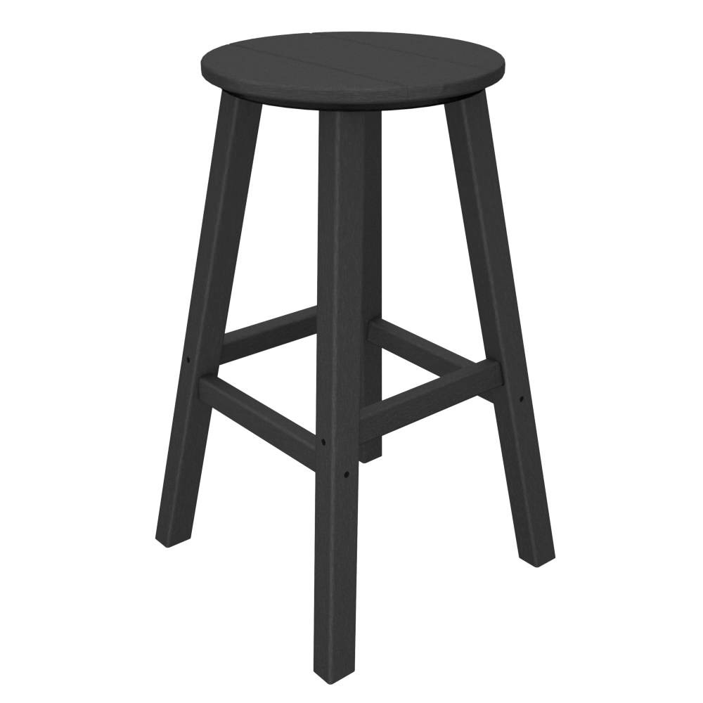 POLYWOOD Traditional 30 In Round Bar Stool (Sold in Pairs)