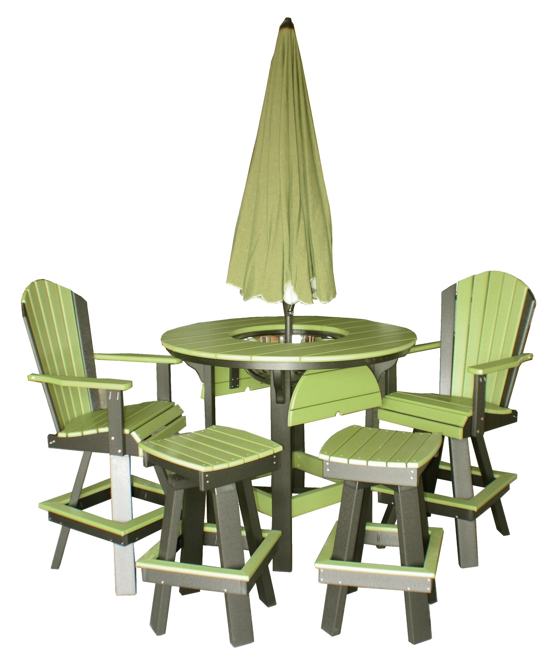 Amish Poly 48in Round Dining Table