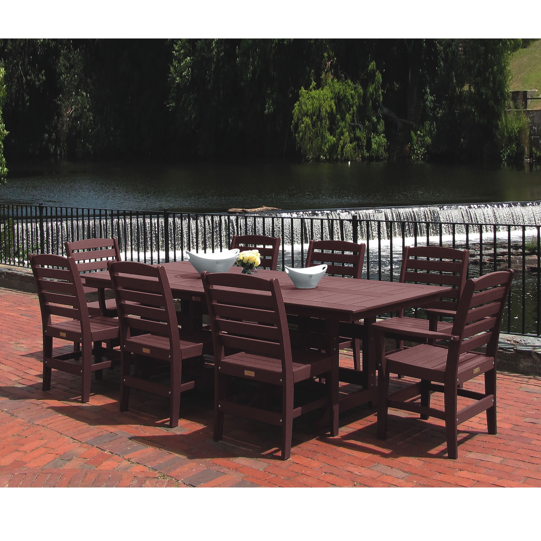 Malibu Outdoor Beaumont 9pc Family Dining Set