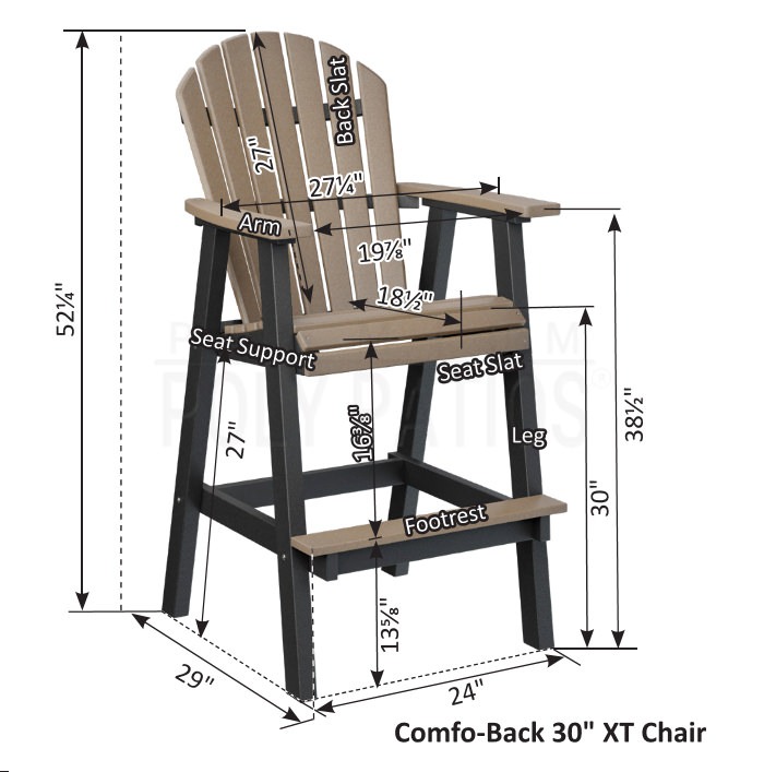 Berlin Gardens Comfo-Back XT Bar Settee