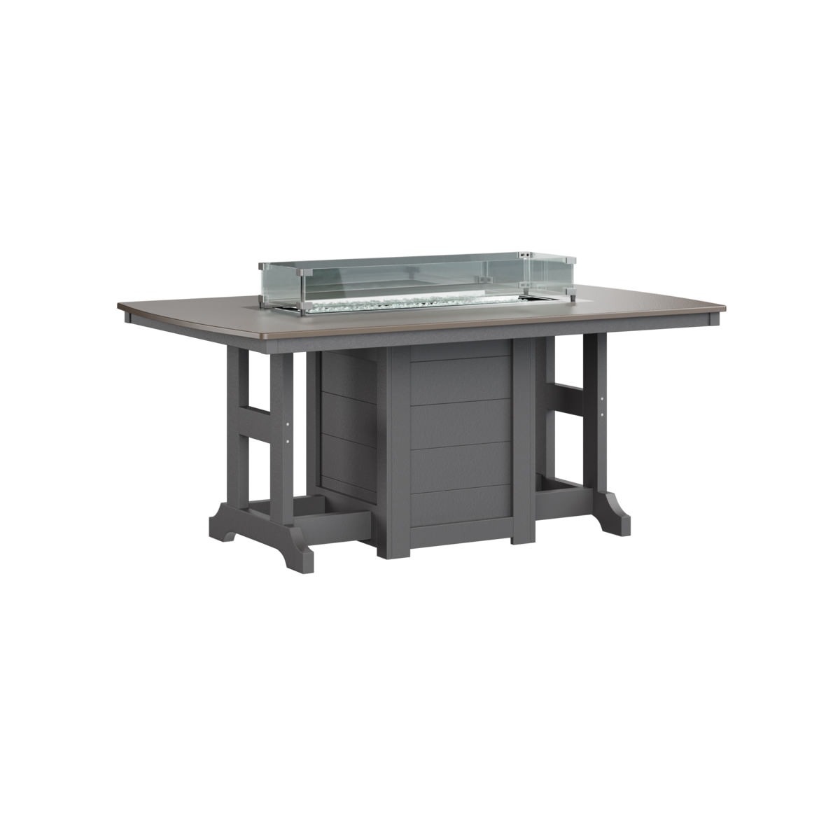 Berlin Gardens Garden Classic Hammered Finish 44 x 72 in Dining Fire Table