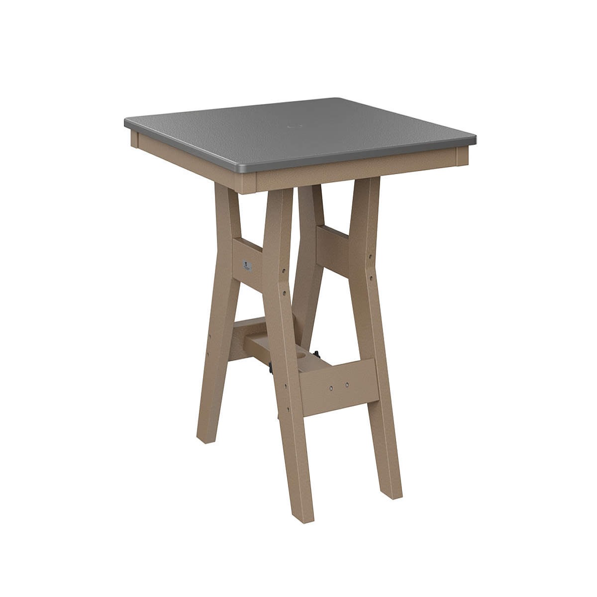 Berlin Gardens Harbor Hammered Finish 28 in Square Bar Table