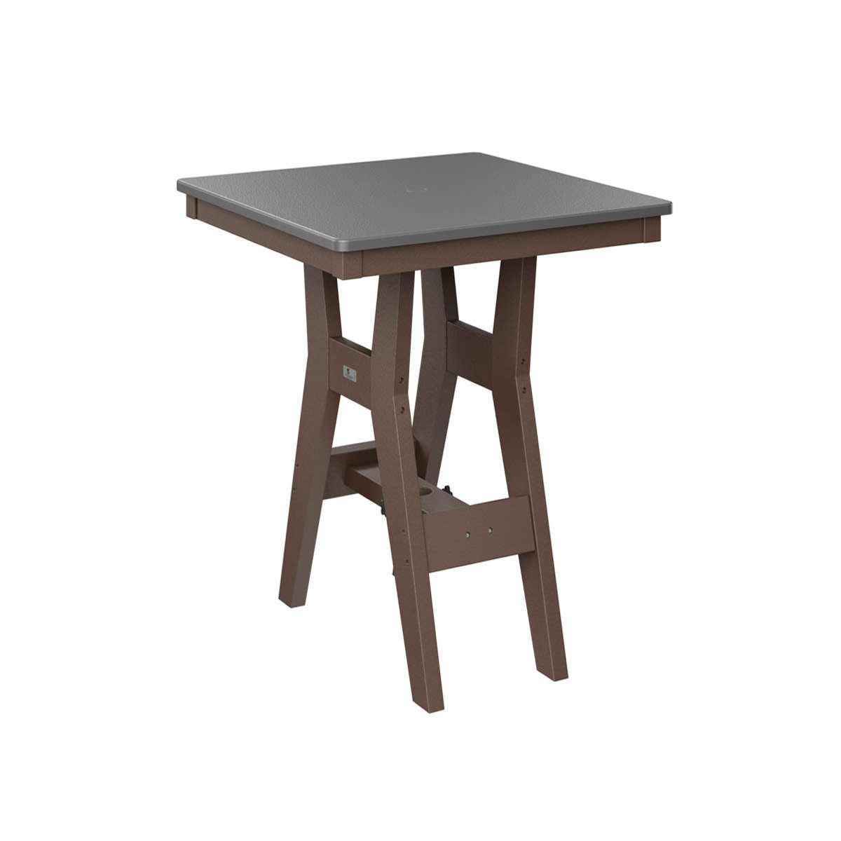 Berlin Gardens Harbor Hammered Finish 28 in Square Counter Table
