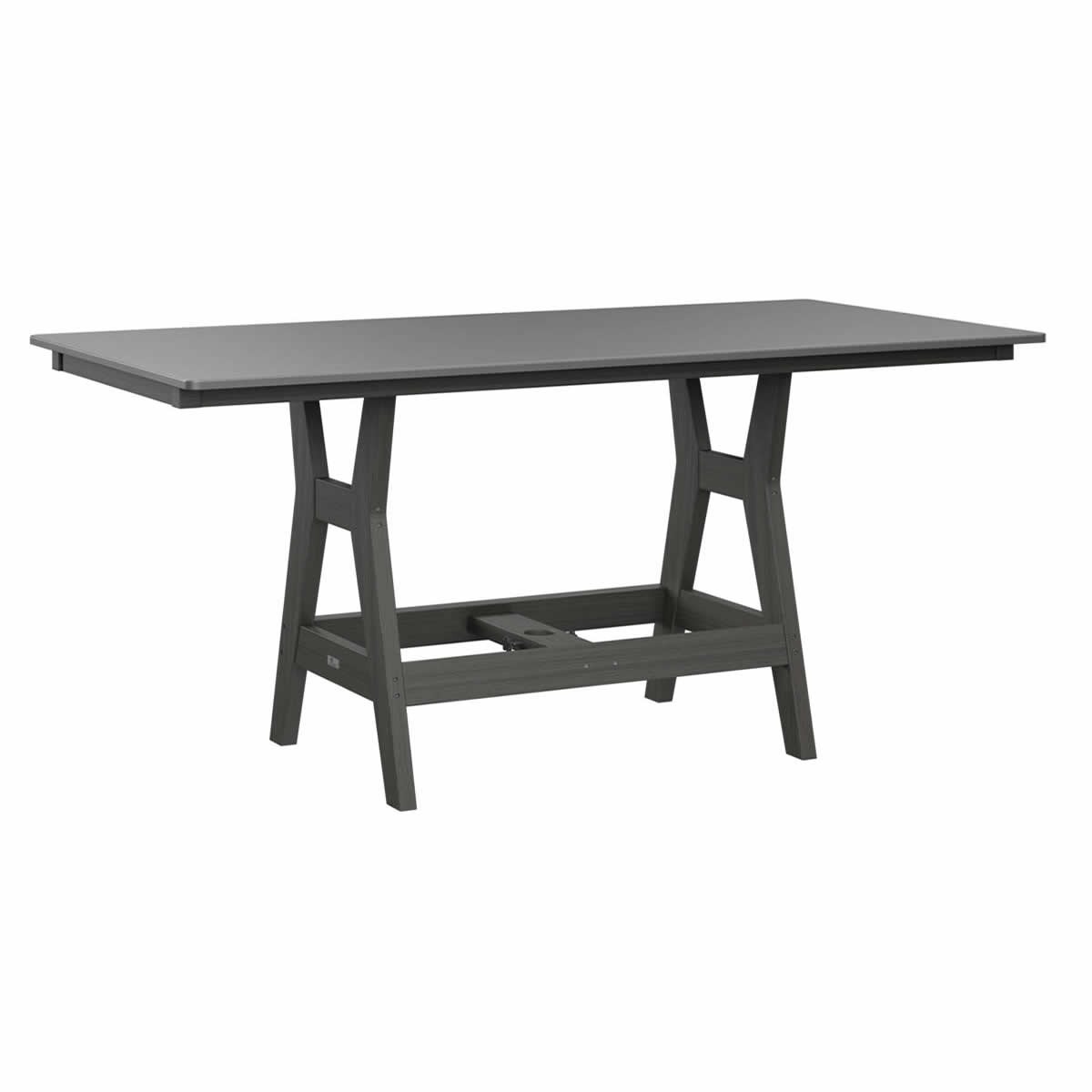 Berlin Gardens Harbor Hammered Finish 33 x 66 in Rectangle Dining Table