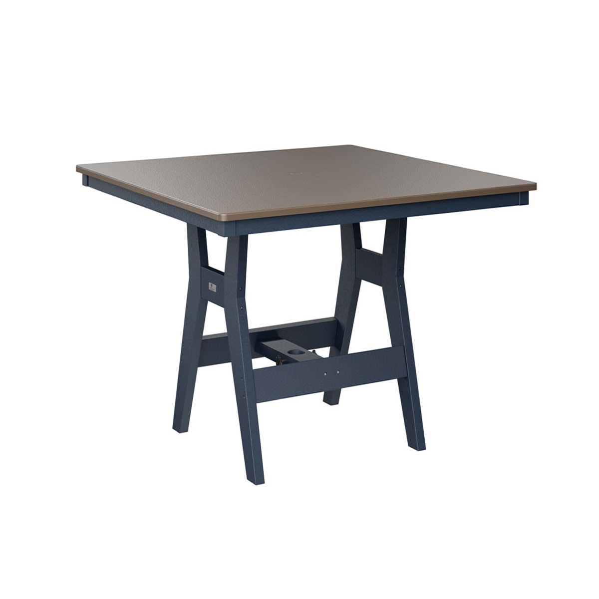 Berlin Gardens Harbor Hammered Finish 44 in Square Bar Table