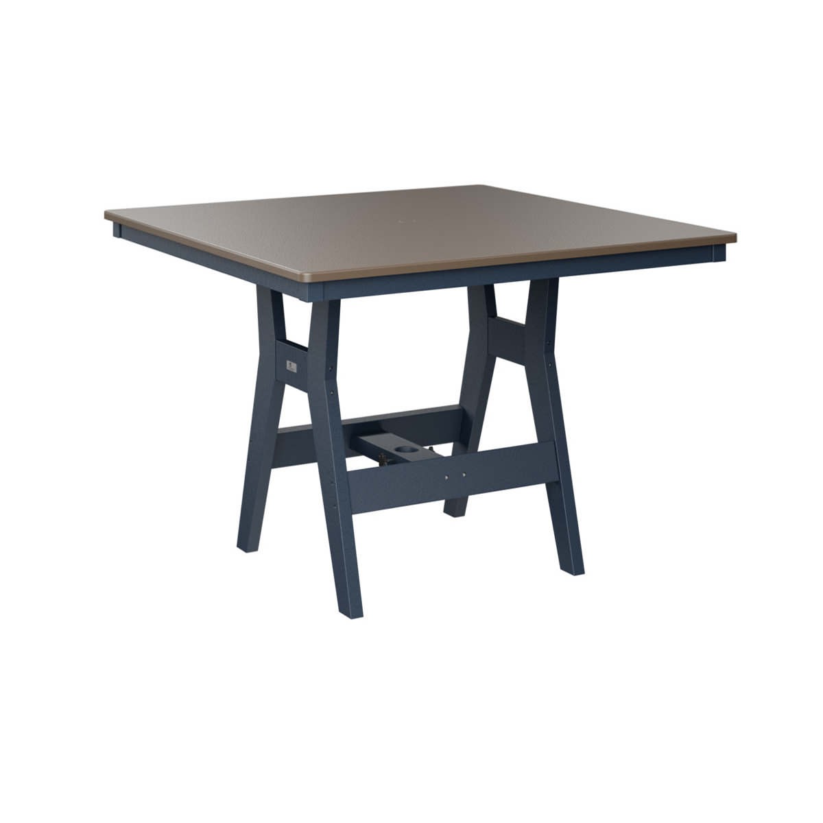 Berlin Gardens Harbor Hammered Finish 44 in Square Counter Table