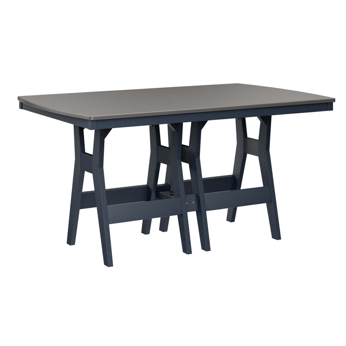 Berlin Gardens Harbor Hammered Finish 44 x 72 in Rectangle Bar Table