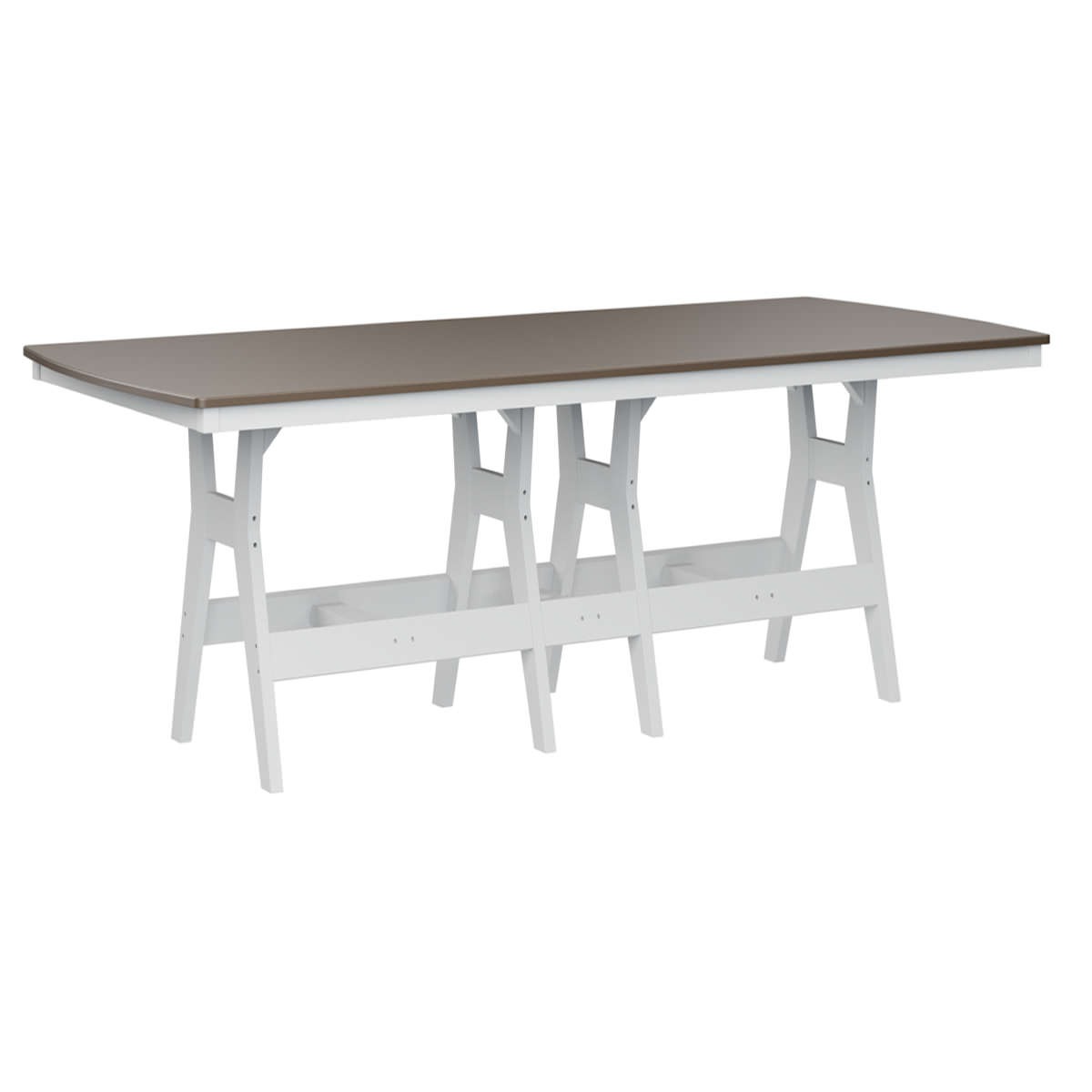 Berlin Gardens Harbor Hammered Finish 44 x 96 in Bar Table