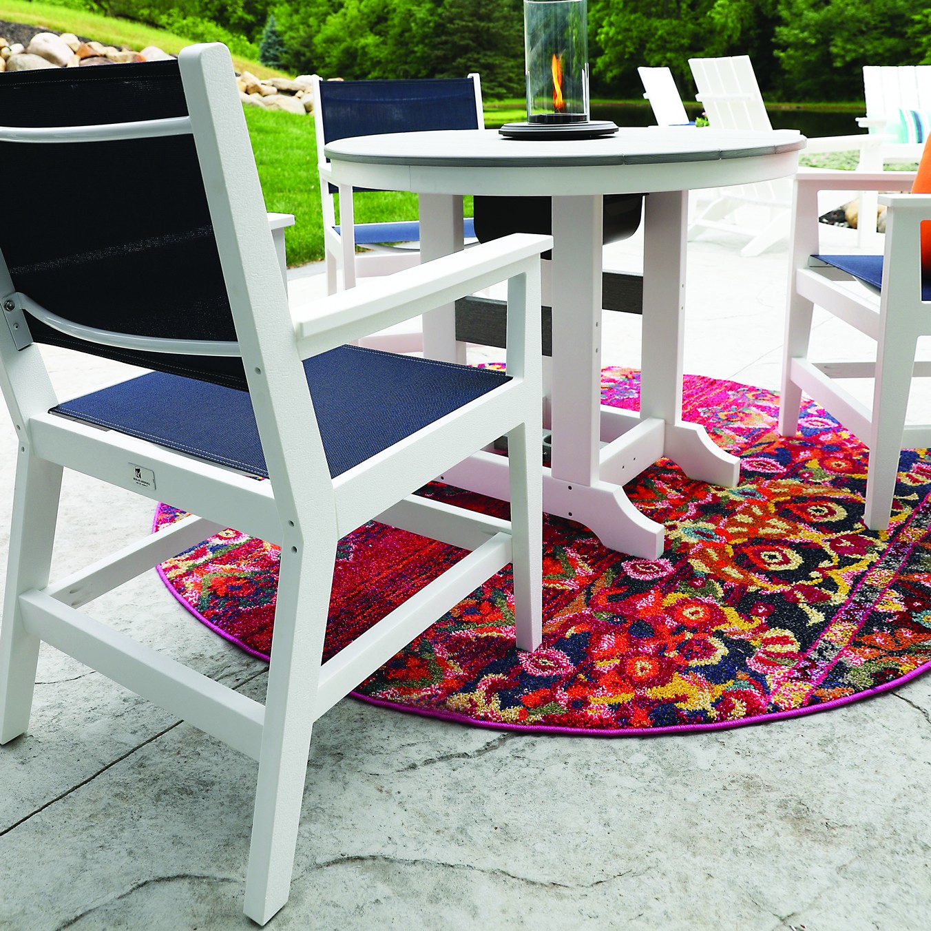 Berlin Gardens Mayhew Sling Dining Arm Chair