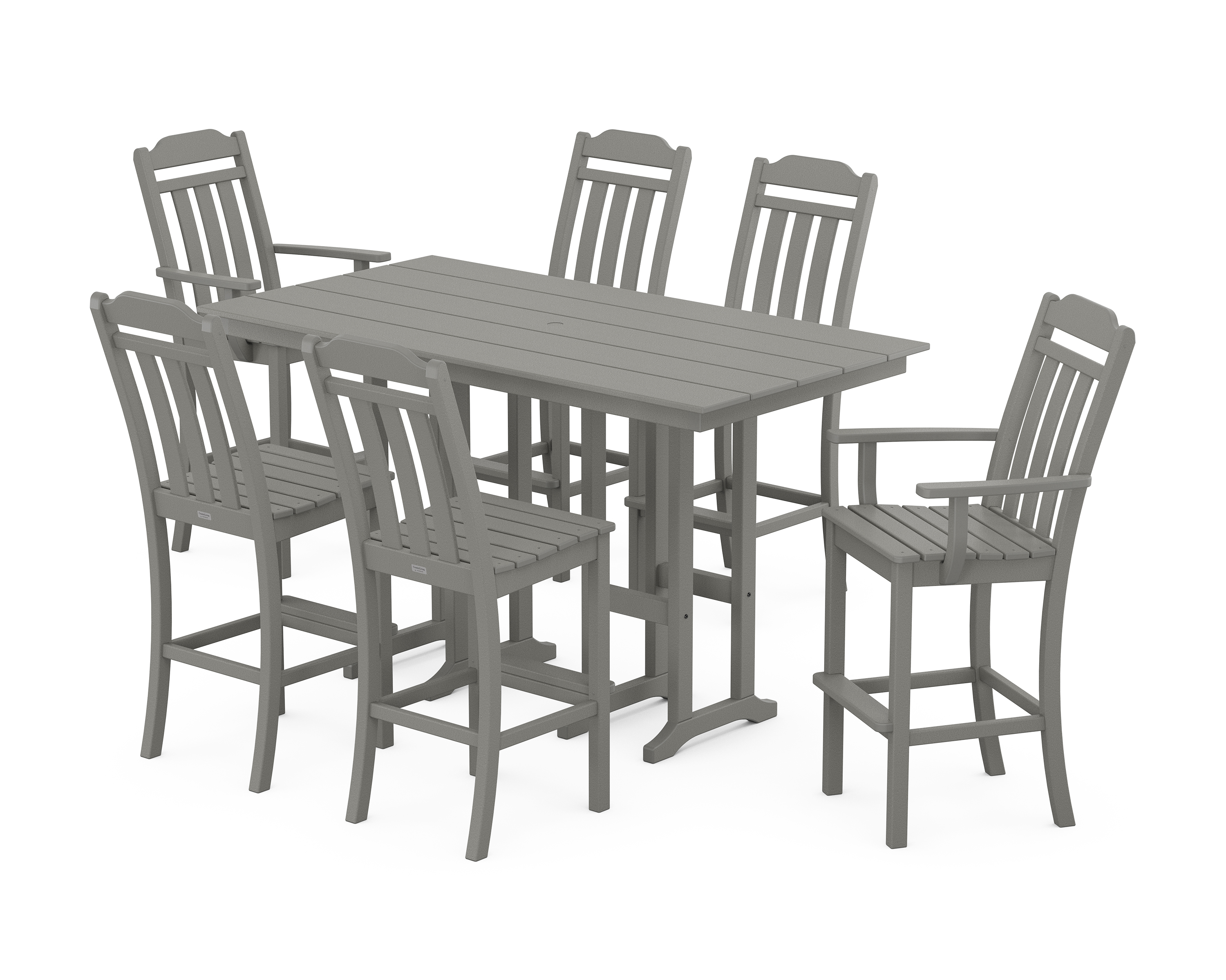 POLYWOOD Cottage 7-Piece Farmhouse Bar Set