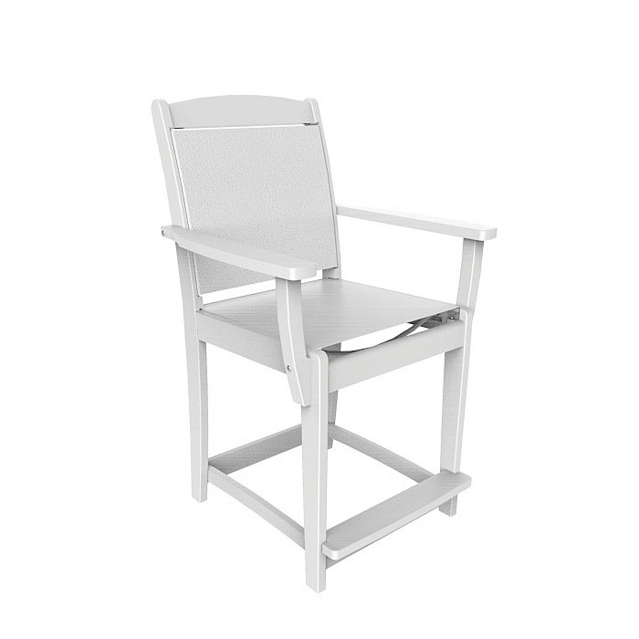 Malibu Outdoor Maywood Sling Counter Arm Chair (Sold in pairs)